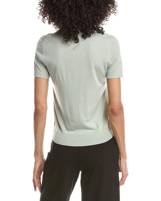 Theory Gray Basic Wool T-Shirt