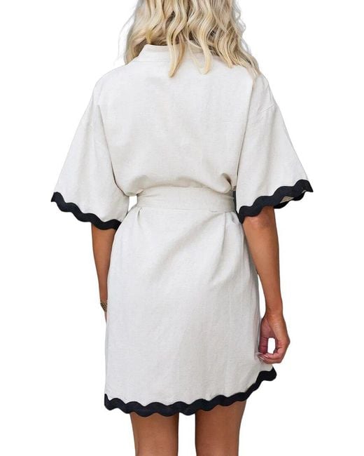 AMINA GLAM Gray Mini Dress