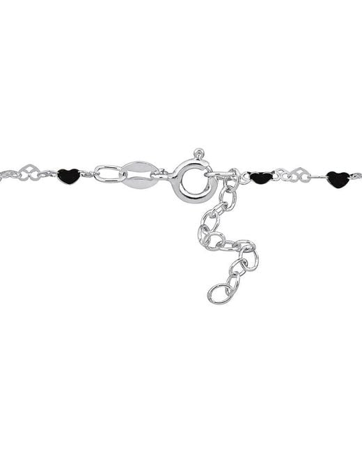 Italian Silver Natural Station Necklace