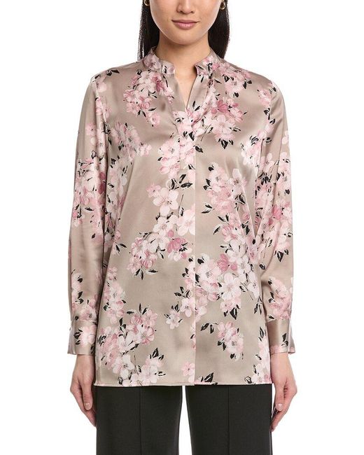Anne Klein Pink Popover Blouse