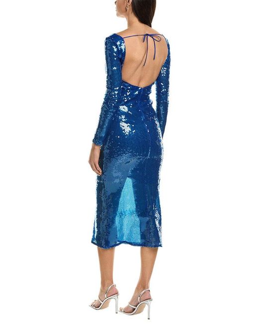 Bardot Blue Verona Sequin Maxi Dress
