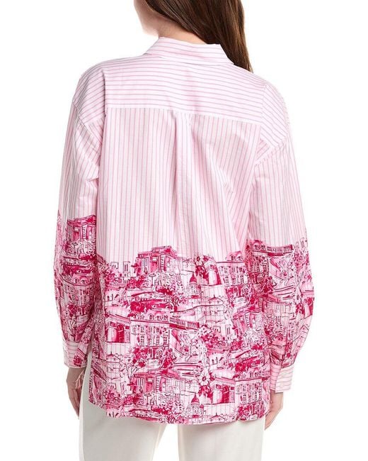 Karl Lagerfeld Pink Printed Button Shirt