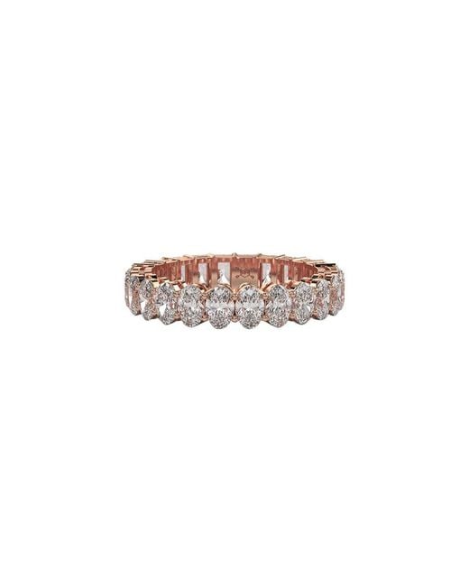 Lab Grown Diamonds White 14K Rose 4.00 Ct. Tw. Lab-Grown Diamond Ring