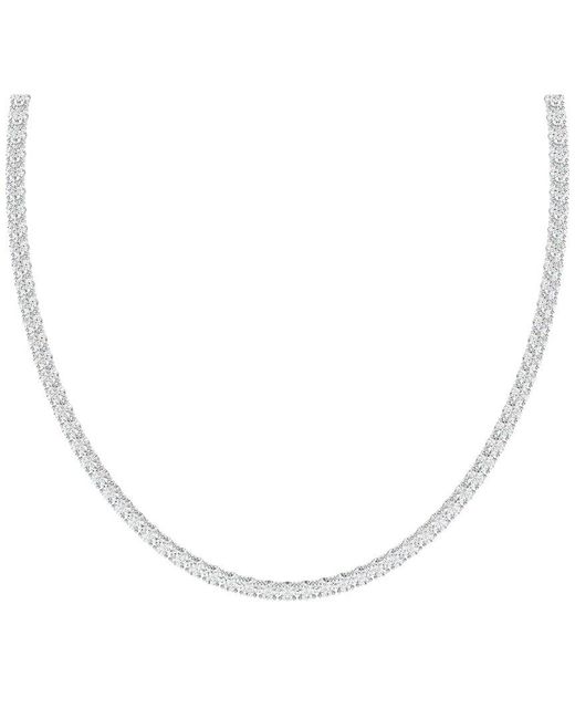 Lab Grown Diamonds White 14K 20.00 Ct. Tw. Lab-Grown Diamond Necklace