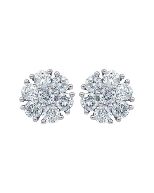 Diana M Metallic Fine Jewelry 14k White Gold 3.50 Ct. Tw. Diamond Earrings