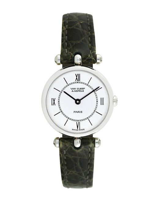 Van Cleef & Arpels White La Collection Watch (Authentic Pre-Owned)