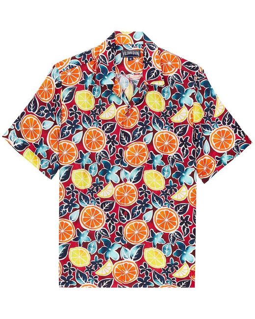 Vilebrequin Multicolor Linen Shirt for men