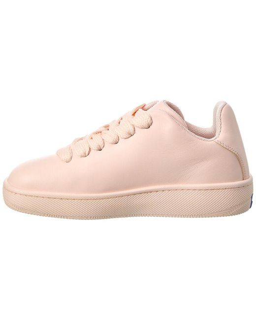 Burberry Pink Box Leather Sneaker
