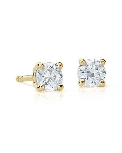 Suzy Levian White 14k 0.25 Ct. Tw. Diamond Studs