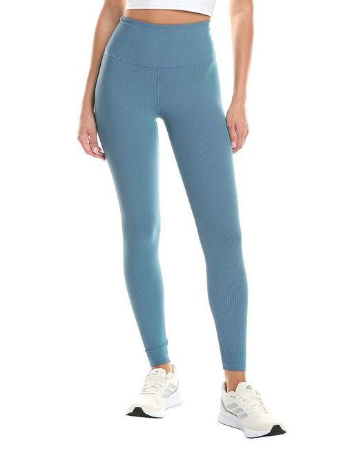 Spiritual Gangster Lotus 2-tone 7/8 Legging in Blue Lyst