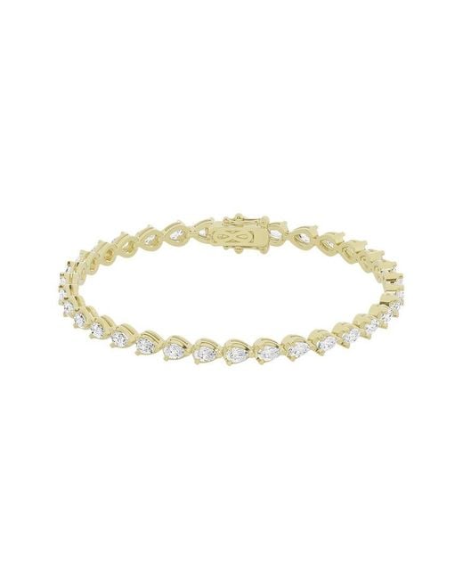Lab Grown Diamonds Metallic 14K 3.00 Ct. Tw. Lab Grown Diamond Tennis Bracelet