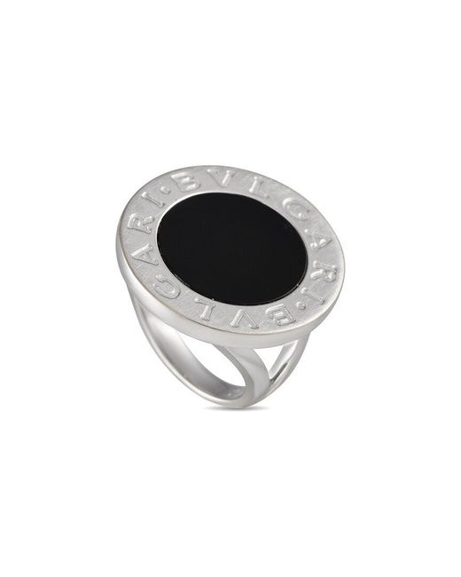 BVLGARI Black 18k Onyx Ring