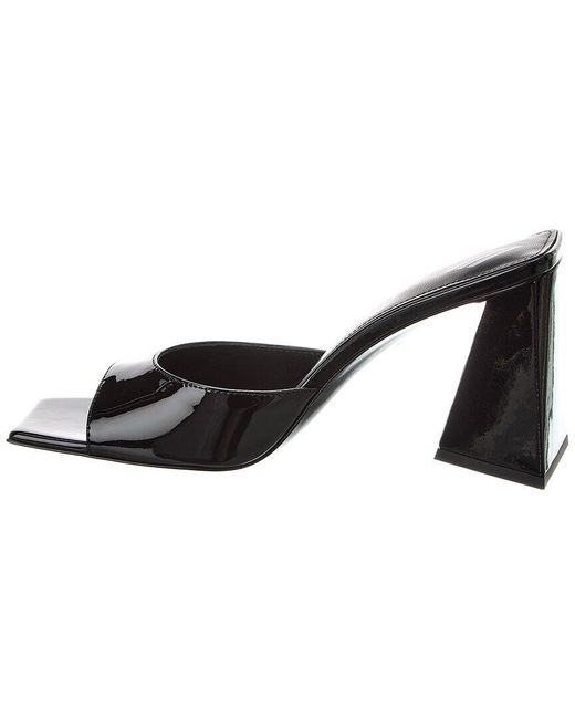 The Attico Black Mini Devon Patent Sandal