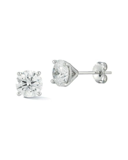 Lab Grown Diamonds White 14K 2.00 Ct. Tw. Lab-Grown Diamond Earrings