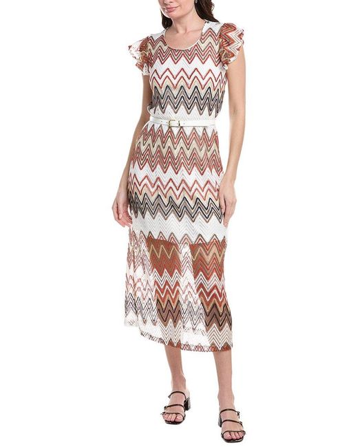 Nanette Lepore White Lace Midi Dress