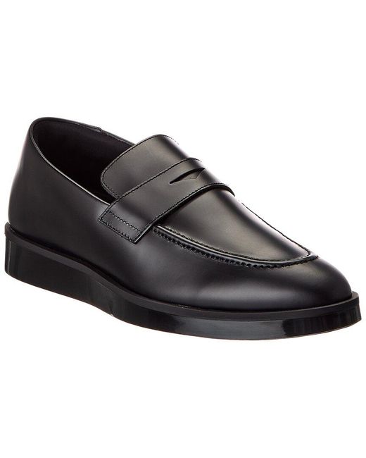 Wolf & Shepherd Black Closer Leather Loafer for men