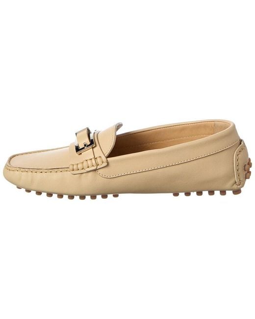 Sergio Rossi White Nora Leather Loafer
