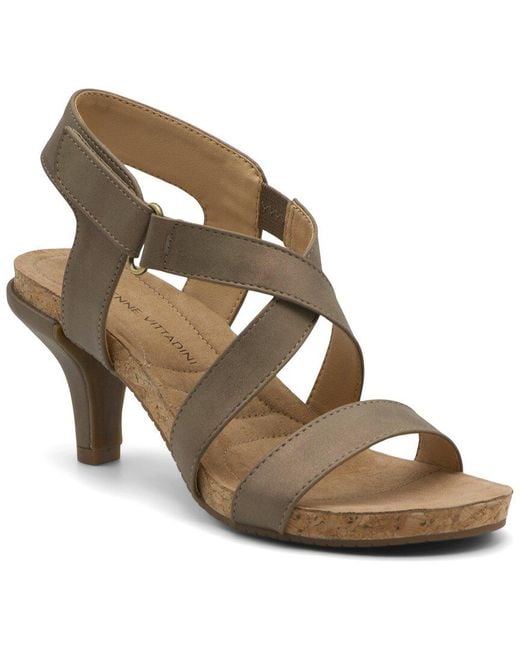 Adrienne Vittadini Brown Sakura Sandal
