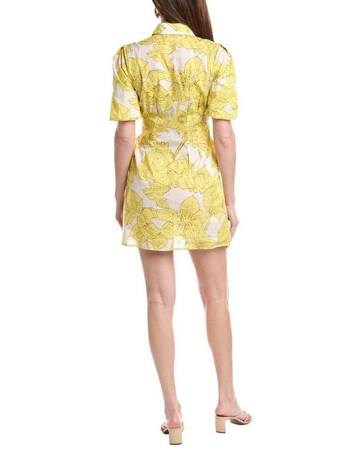 FLORA BEA NYC Yellow Kcee Shirtdress
