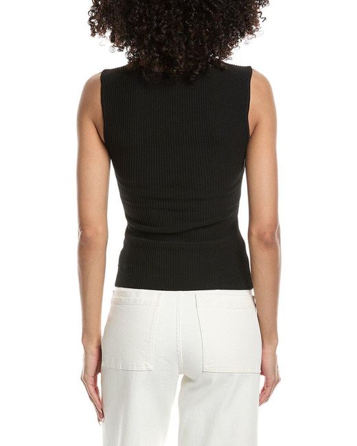 DL1961 Black Square Neck Top