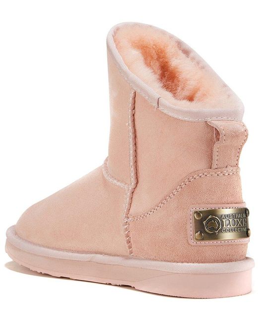 Australia Luxe Pink Cosy Xtra Short Suede Boot