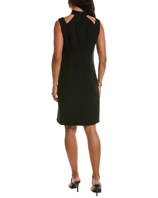 Tahari Black Cutout Sheath Dress