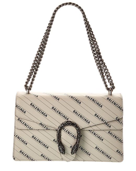 Gucci Metallic X Balenciaga Dionysus Small Leather Shoulder Bag