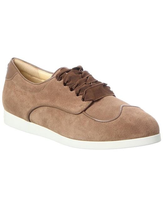 Sarah Flint Brown Suede Sneaker