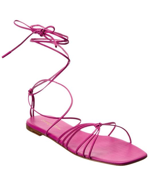 Gianvito Rossi Pink Sylvie Leather Sandal