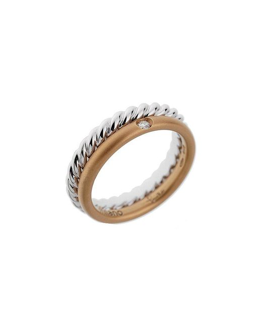 Pomellato White 18K Two-Tone 0.03 Ct. Tw. Diamond Ring (Authentic Pre-Loved)