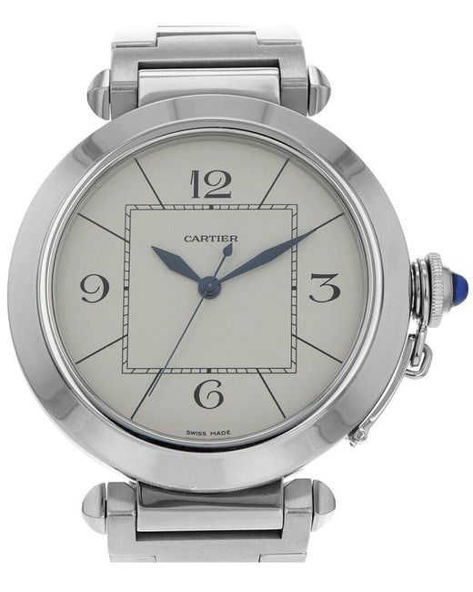 Cartier Gray Pasha 42 Watch (Authentic Pre-Owned) for men