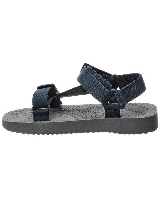 Burberry Blue Trek Touch Strap Sandal