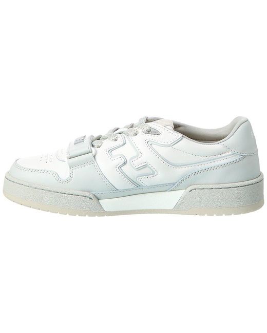 Fendi White Match Leather Sneaker