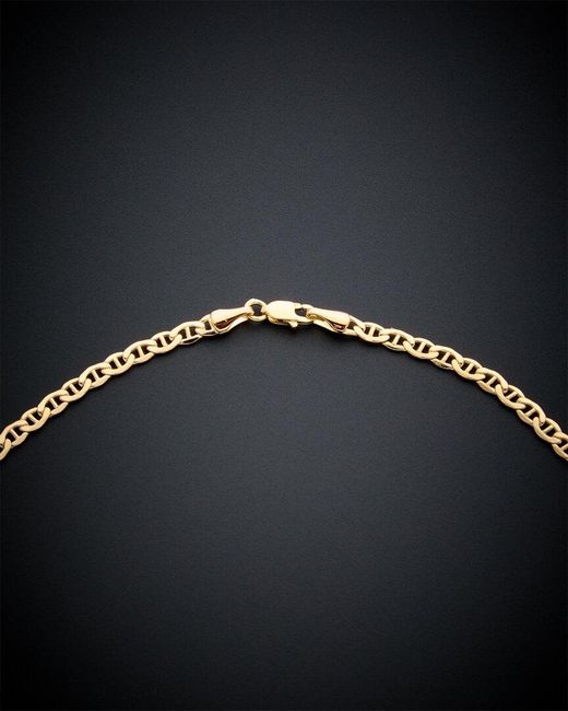 Italian Gold Black 14k Bar Station Necklace