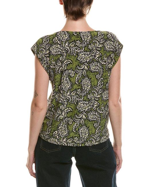 Anne Klein Green Tucked T-Shirt