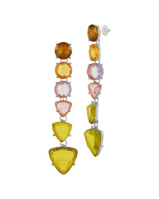 Sphera Milano Metallic Plated Cz Earrings