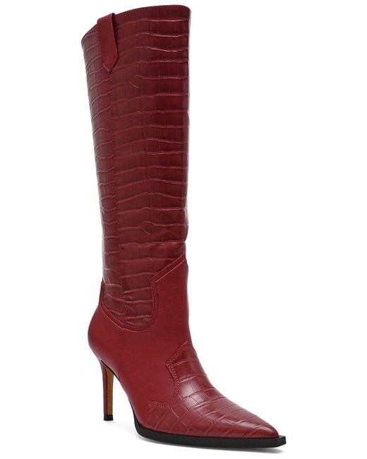 Steve Madden Red Lanza Boot
