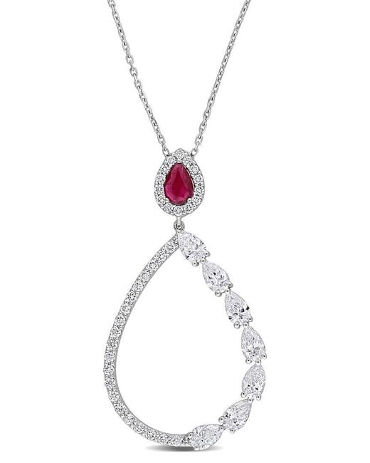 Rina Limor Multicolor 18k 2.61 Ct. Tw. Diamond & Ruby Necklace
