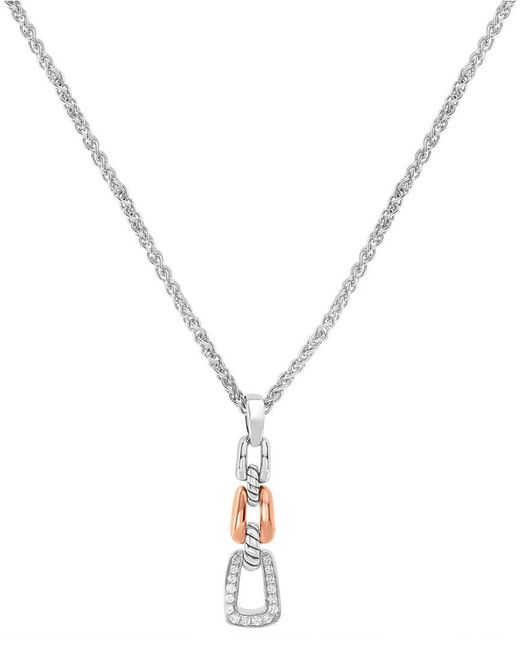 Effy Fine Jewelry Metallic 18K 0.16 Ct. Tw. Diamond Necklace