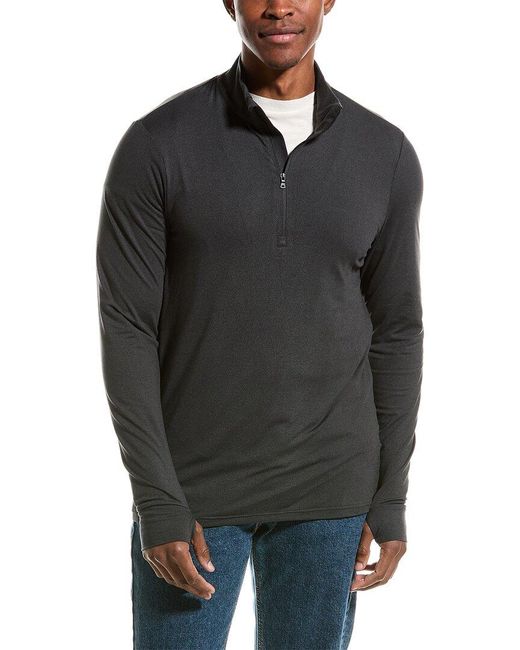 Onia Black Everyday Half-zip Pullover for men