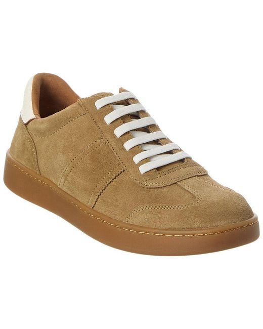 Allen Edmonds Brown Ludlow Suede Sneaker for men