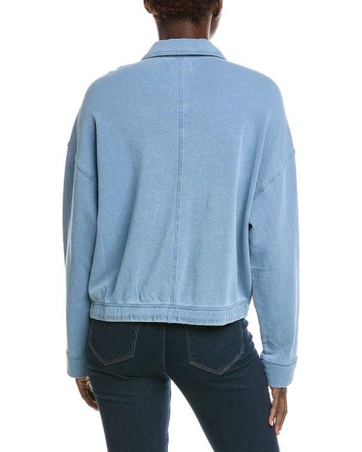 Z Supply Blue Venus Knit Denim Jacket