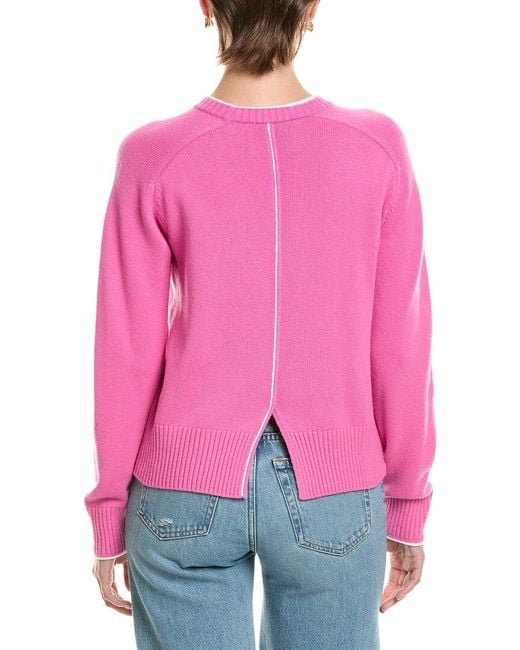 3.1 Phillip Lim Pink Wool- & Cashmere-Blend Relaxed Sweater