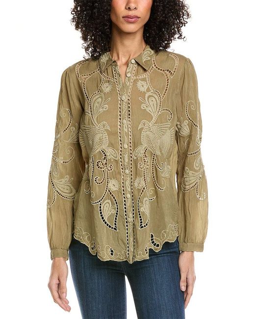Johnny Was Natural Roseann Shirt