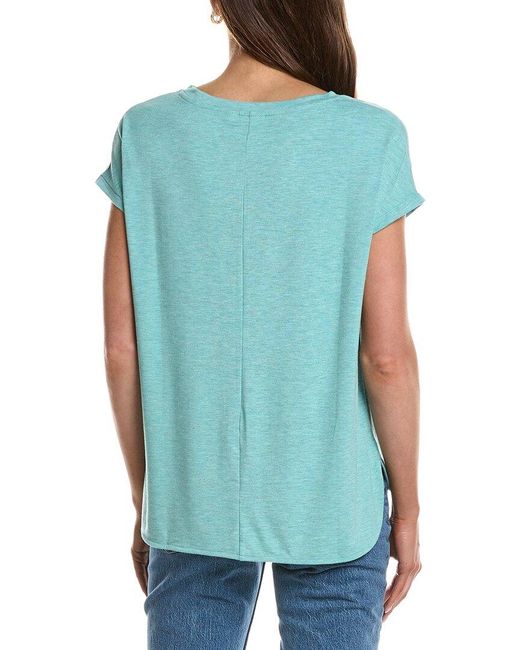 Ichi Blue Ihrebel High-Low T-Shirt