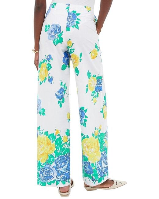 Loretta Caponi Blue Lucy's Roses Montepulciano Pant