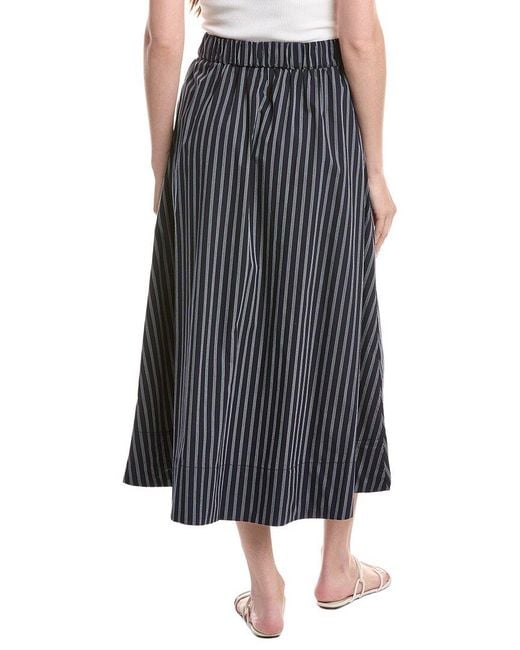 Ellen Tracy Blue Pull-On Maxi Skirt