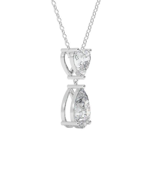 VOWE White 14K 4.00 Ct. Tw. Lab-Grown Diamond Pendant