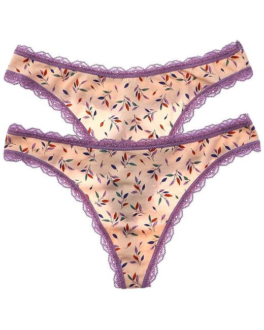 Wacoal Pink B.Tempt'D By 2Pk Inspired Eyelet Thong