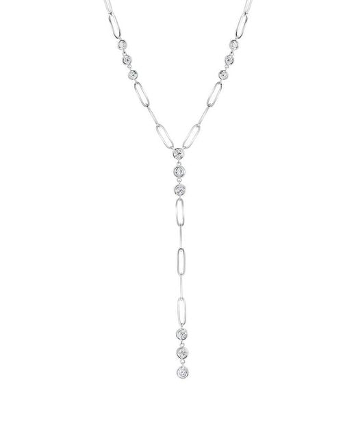 Jewels by Viomo White 14K 1.00 Ct. Tw. Diamond By The Yard Necklace